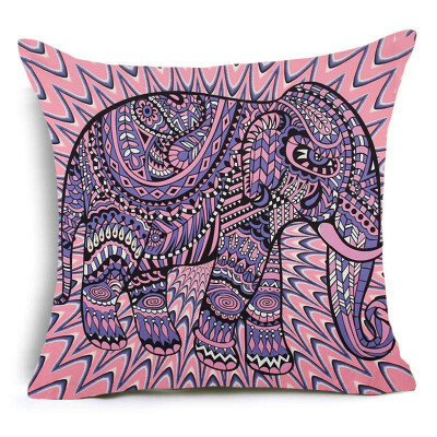 

Animal collection Gorilla tiger elephant big black bear Cushion Cover Invisible Zipper Pillow Cover Polyester Square Pillow Case