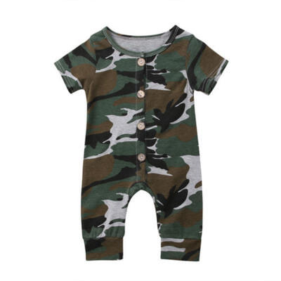 

Newborn Baby Boy Girl ShortSleeve Cotton Romper Jumpsuit Bodysuit Clothes Outfit