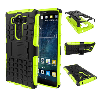

Fivice LG V10G4 Pro Case TPU anti-fall tire pattern back clip bracket phone case