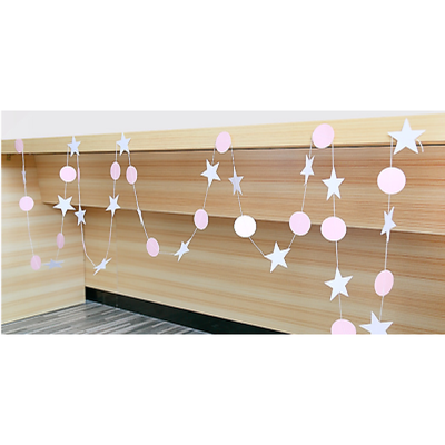 

Paper Garland Strings Star Shape Wedding Party Bridal Home Hanging Decoration