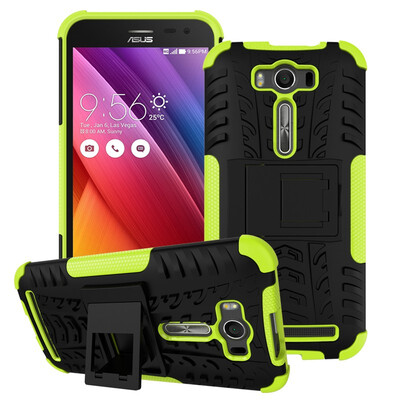 

Fivice Zenfone 2 Laser ZE500KL 50 inch Case TPU anti-fall tire pattern back clip bracket phone case