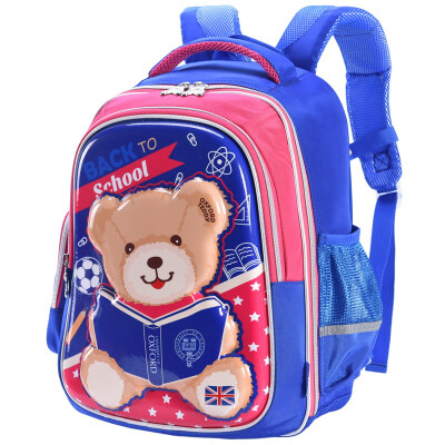 

Oxford University Cubs children bag light simple simple casual backpack primary school students bag bag J045B-color blue pink