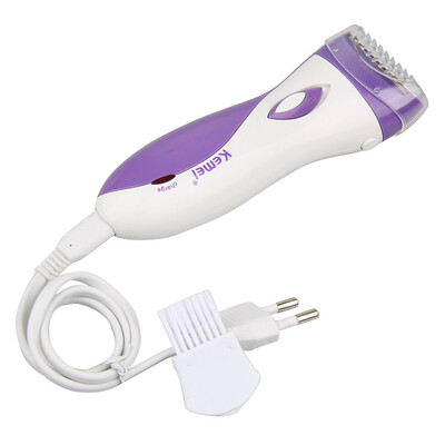 

Hot KEMEI Waterproof electric shaver for pubic hair women Bikini Underarm body lady Epilator Hair Removal cordless minitrimmer