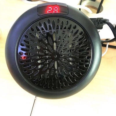 

Portable Ceramic Mini Heater Plug-in Wall-Outlet Space Heater w Timer 900-Watt