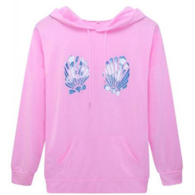 

AU Women Long Sleeve Hoodies Sweatshirt Hooded Pullover Tracksuit Jumper Outwear