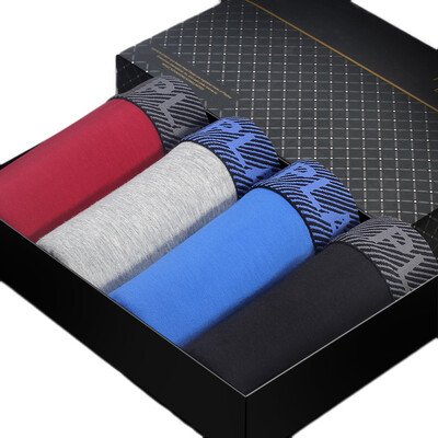 

PLAYBOY Mens Underwear 4 Pack Gift Set Cotton Boxer Briefs