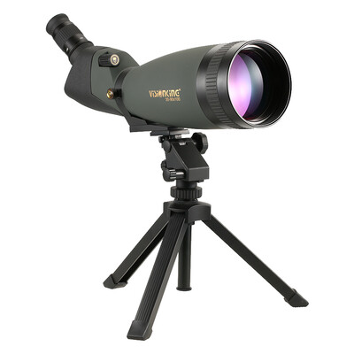 

Visionking 30-90x100 Angled Spotting Scope BaK4 Waterproof Fogproof Height Adjustable Portable Travel Scope Monocular Telescope wi
