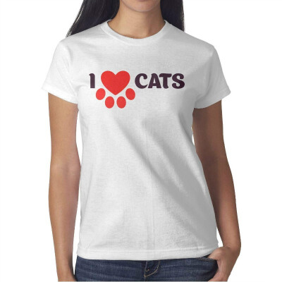 

Womens a World cat Day International cat Day Cotton T-Shirt Short-Sleeve Interesting tee