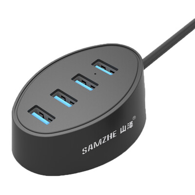 

Shanze (SAMZHE) JXQ-T77 USB Splitter USB3.0 Высокоскоростной Elegant Fashion 4 HUB Hub Настольный ноутбук Планшетный ПК Разъем 1,2 м Черный