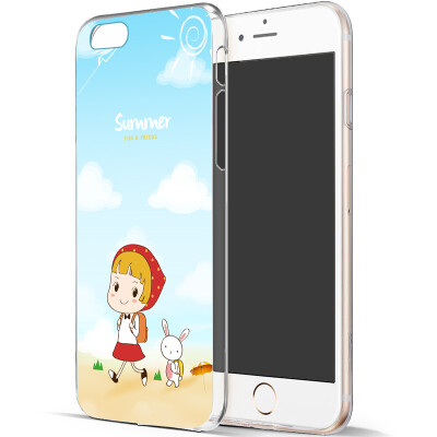 

Mei Yi iPhone 6 6s phone shell protective cover Apple 6S phone shell then young series of small red cap&white rabbit 47 inches