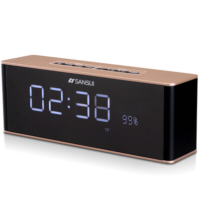 

Landscape SANSUI T8 Bluetooth Speaker Wireless Portable Mini Audio Mini Subwoofer Card Phone Computer Speakers Black