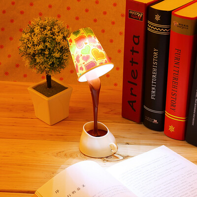 

Творческий USB Налейте кофе лампы Светодиодные DIY Настольная лампа Night Light ночники