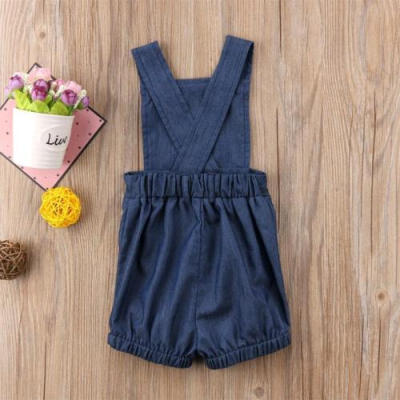 

Infant Toddler Kids Baby Boy Girl Denim Romper Jumpsuit Bodysuit Clothes Outfits