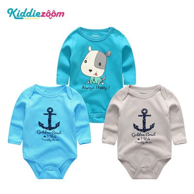

3PCS Babywear Clothing Sets Baby Girl Clothes Newborn Cotton Bodysuits Bebe Long Sleeve Baby Boy Clothes Rompers Unicorn Active