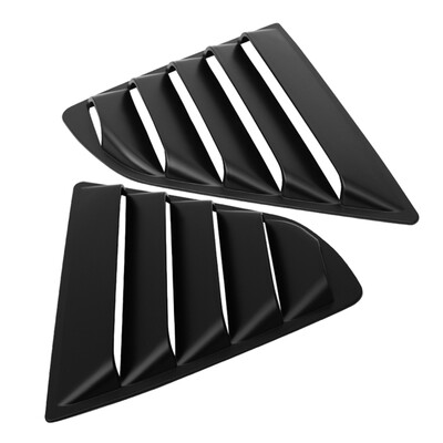

Car Rear Quarter Blinds Side Window Scoop Louvers Matt Black for 2018 Toyota Camry