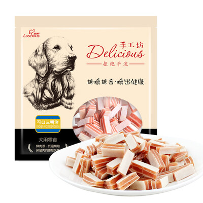 

Luus (luscious) dog pet snacks hand square chicken small chest the whole 400g