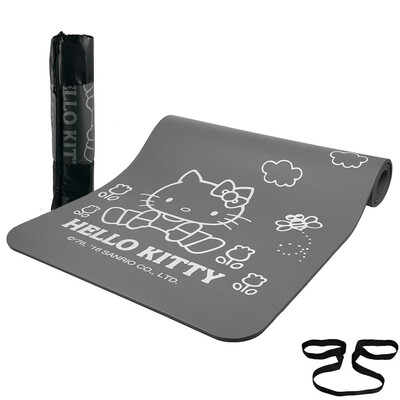 

Hello Kitty yoga mats beginners sports mats non-slip widening thickening fitness mats children dance blankets HBD50550 silver gray
