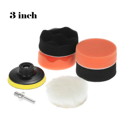 

7PCS Brand New 3" 80mm Car Polishing Pads Waxing Buffing Pad Sponge Kit Set for Car Polisher Buffer Waxer Sander Polishing Waxing