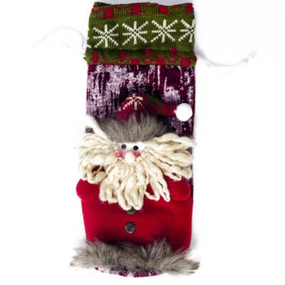 

Christmas Wine Bottle Cover Knitted Bag Xmas Party Dinner Table Decoration Deer