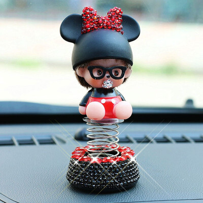 

Car Accessories Decorative Ornaments lovely cartoon doll styling design Cute Automobile Interior Display Decoration Ornament