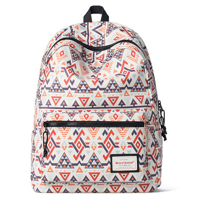 

Mrace Homme new print shoulder bag female Korean version of the school backpack men&women common shoulder bag MR16B0276B blue