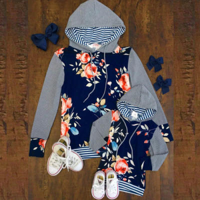 

Women Family Hooded Sweatshirt Parent-Child Hoodies Tops Jumper Pullover