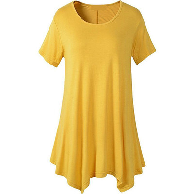 

Womens Swing Tunic Tops Loose Fit Comfy Flattering T Shirt
