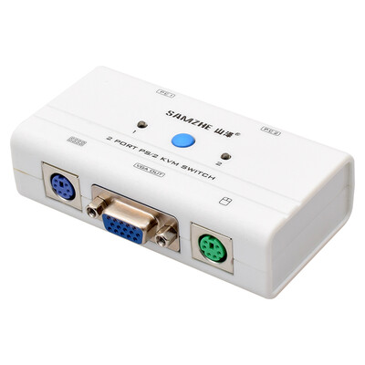 

Shanze SAMZHE SZF-400A 4-port KVM switch manual PS2 interface mouse&keyboard multi-computer VGA switch monitor share with the original line