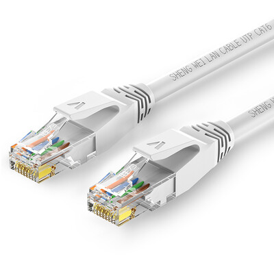 

Win shengwei LC-6020H six network cable pure copper gigabit 8-core twisted-pair network jumper 2 meters white high-speed color network cable Gigabit network cable