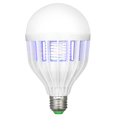 

2 in 1 UV Bug Zapper Light Bulb LED Lighting Mosquito Killer Lamp Electronic Pest Fly Zapper Light for Outdoor Indoor E27 Lamp Bas