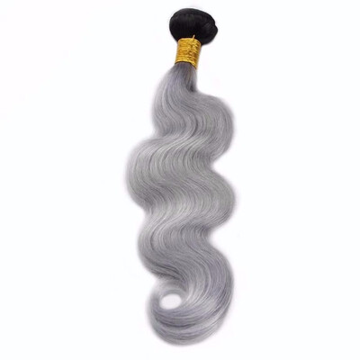 

NamiHair Wholesale Price High Quality Ombre Color 1BGrey Brazilian Body Wave Hair Weave Bundles 100 Human Remy Hair Extension