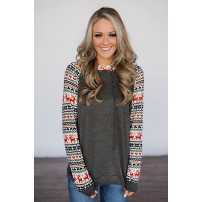 

Women Ladies Christmas Jumper Sweatshirt Hoodies Winter Pullover Blouse Top Xmas