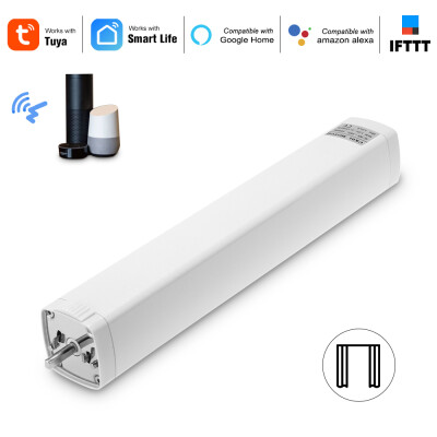 

WIFI Electric Curtain Motor Auto Motorized Curtain Track Tuya Smart APP Remote Control Vioce Control Compatible with Amazon Alexa