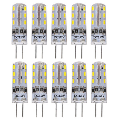

Lightme 10PCS G4 DC12V 15W SMD 3014 LED Dimmable Bulb Spotlight with 24 LEDs