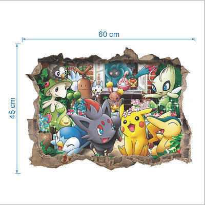 

Cute Pokemon Go Wall Sticker Decals Decor Vinyl Kids Nursery Mural Removable