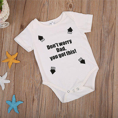 

Toddler Baby Boy Girl Kid Casual Outfit Bodysuit Romper Jumpsuit Sunsuit Clothes