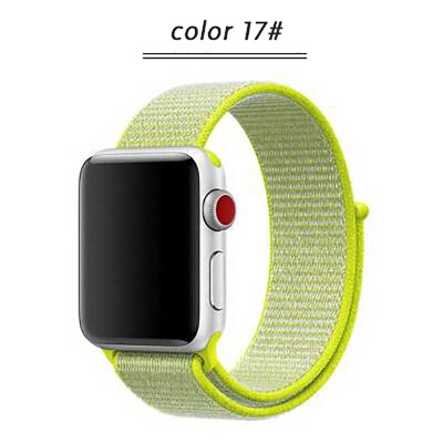 

Kebbit Nylon Sport Band for Apple Watch Series 4 3 2 1 38MM 42mm 40MM 44mm Soft Breathable Watch Strap Colorful iWatch Bands