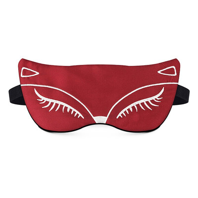 

Sexy Fox Eye Shade Sleep Mask Eyepatch 100 Natural Silk Sleeping Eye Mask Black Mask Bandage Relax Sleeping eye cover