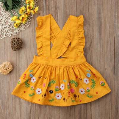 

Princess Toddler Baby Girls Strap Suspender Skirt Overalls Dress Outfit Clothes