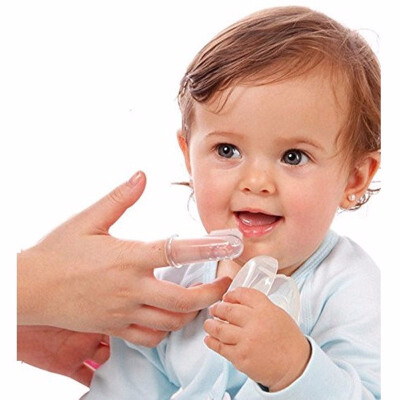 

Outdoor Baby Finger Toothbrush with Plastic Packing Box