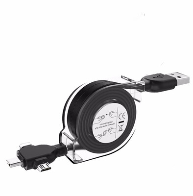 

OLOEY three in one telescopic data line is suitable for Android apple TYPE mobile phone charging line