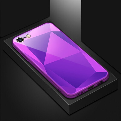 

Goowiiz Phone Case For Iphone 66s6 Plus6s Plus Luxury Optically square glass TPUPC Full Protective cover