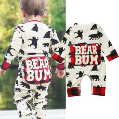 

Newborn Kid Baby Boy Girl Clothes Jumpsuit Romper Bodysuit Playsuit Outfit Set A