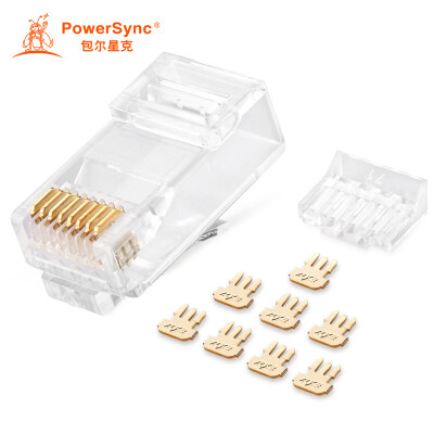 

Baer Xingke six types of unshielded crystal head RJ45 three-pronged chip two-piece 20 into PowerSync APT620TC