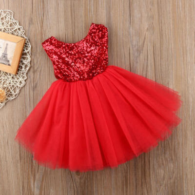 

Sequins Kids Baby Flower Girl Dress Tutu Party Dress Wedding Bridesmaid Dresses