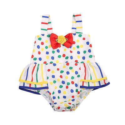 

Infant Baby Girls Polka Dot Romper Bodysuit Jumpsuit Outfits Sunsuit Clothes Set