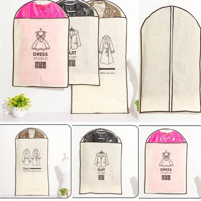 

Dress Clothes Coat Garment Suit Cover Bag Dustproof Storage Protector Breathable
