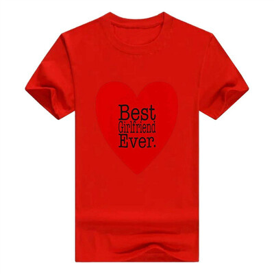 

Anniversary Gifts Best Girlfriend Ever Valentines Day Heart Handle Men Tshirt