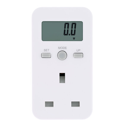 

EU Plug Plug-in Digital LCD Energy Monitor Power Meter Electricity Electric Usage Monitoring Socket