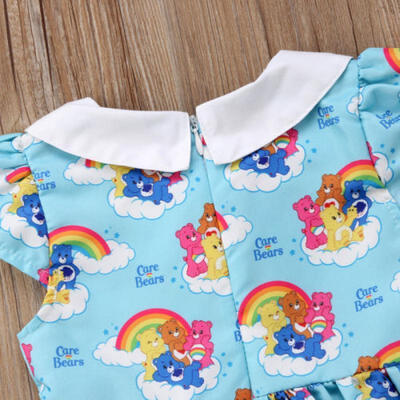 

Cartoon Girl Princess Dress Kid Baby Party Wedding Pageant Dresses Clothes USA